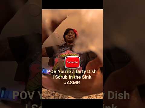 POV You're a Dirty Dish I Scrub In the Sink #asmr #asmrsounds #youtubeshorts #youtube #relaxing