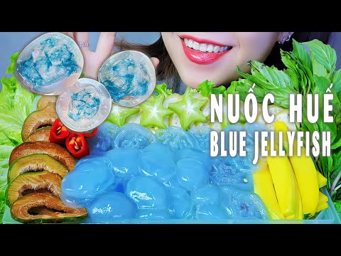 ASMR NUỐC HUẾ  - RAW BLUE JELLYFISH EATING SOUNDS | LINH-ASMR