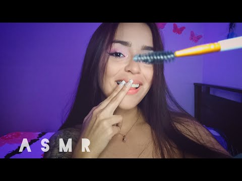 ASMR | Arreglo tus cejas / Spit painting ❤️👄