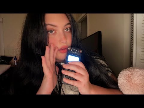 asmr inaudible tascam whispers + w3t mouth sounds