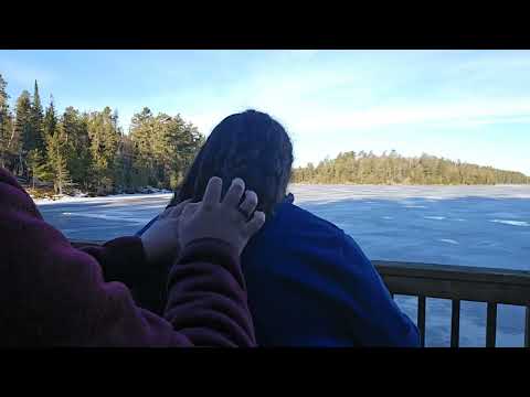 🌲 ASMR Outdoors- Hair Play and Wooden Combs on Back (No Talking) 🌲