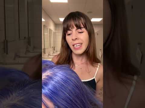 ASMR 3$ Haircuts in the school bathroom ✨ #asmrvideo #asmr #asmrsounds #asmrroleplay #shortvideo