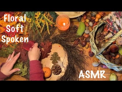 ASMR Fall wreath making/Crafts (Soft spoken)