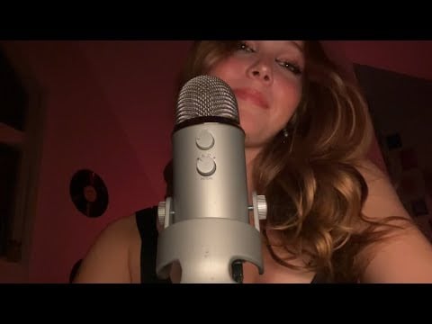asmr clicky ear to ear ramble (cupped whispers, tapping, mouth sounds, mini haul)