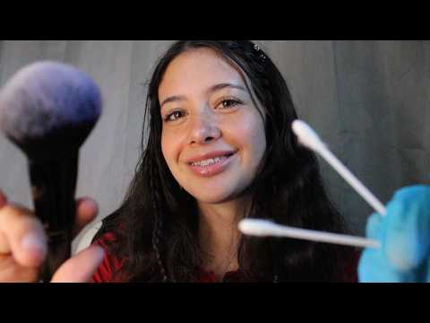 ASMR Ear Checkup, Hearing test, & Treating your ear infection