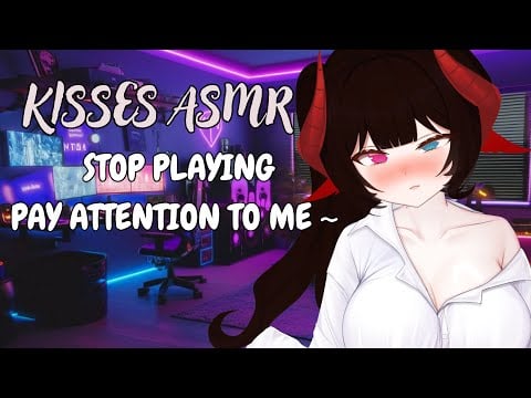 【ASMR RP ❥ 3DIO】clingy girlfriend wants your attention ♡ LOTS OF KISSES ♡