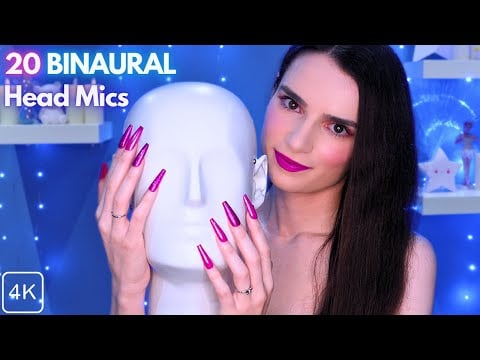 ASMR NEXT LEVEL 🔥 Mic Scratching & Tapping on 20 BINAURAL Head Mics ⚠️ INSTANT SLEEP ⚠️ No Talking