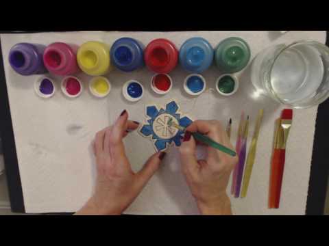 ASMR Whisper/Soft Spoken ~ Using Kids' Paints on Ornaments
