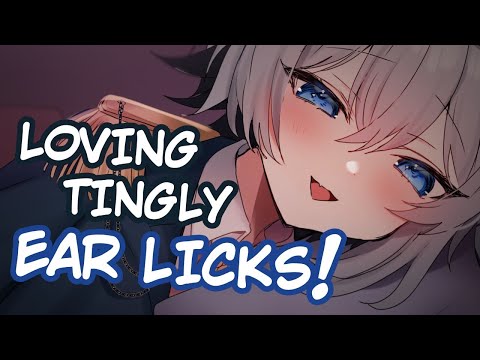 【耳舐めASMR/3Dio】Loving Tingles Deep in Your Ears ♡【Earlicking, Whispers, Ear Cleaning】