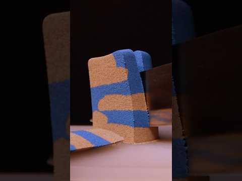 ASMR Kinetic Sand Crushing vs Slicing 🤔