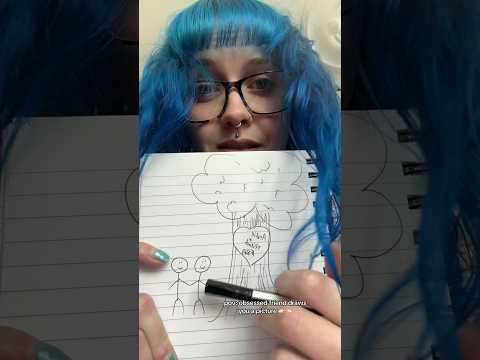 ASMR obsessed friend draws a picture 👉🏻👈🏻full on✅⏰ #shorts #asmrsoftspoken #asmrroleplay #asmr