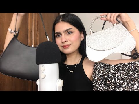 ASMR MI COLECCIÓN DE BOLSAS ⊹ ࣪ ˖ 🪩👼🏼 (whispering, tapping y scratching)