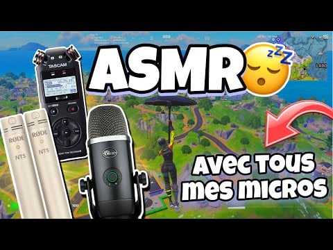 ASMR Français • JE T’ENDORS AVEC TOUS MES MICROS ! 😴 (blue yéti, tascam, rode NT5)