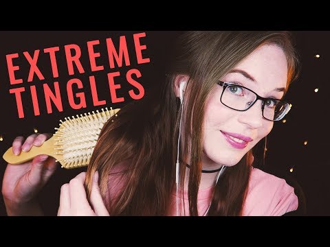 TINGLY-TANGLY Hair Brushing ASMR + Soft-Spoken & Whispered Ramble (SLOW)