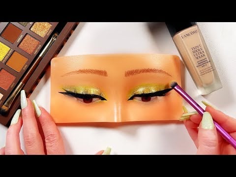 ASMR Makeup on MANNEQUIN 😴 ASMR Doing Your Makeup 💄 Layered Sounds, Makeup Tutorial, Application