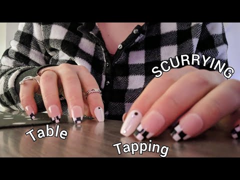 ASMR Table Tapping Scurrying up to the Camera