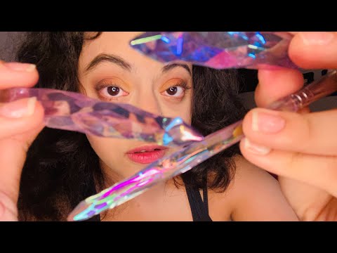 💎 ASMR CRISTAIS NA TELA 💎 (no talking, camera brushing)