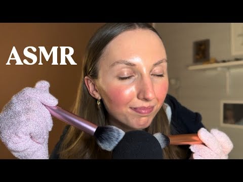 ASMR Brushing Your Face & The Mic | 100% GUARANTEED Tingles 
