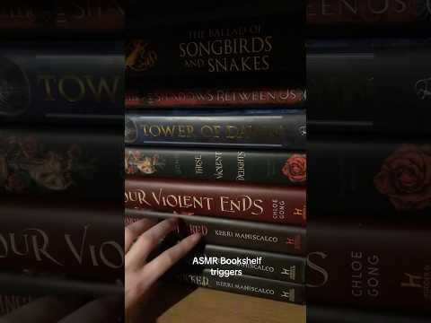 ASMR Bookshelf triggers #asmr #asmrtriggers #asmrcommunity #books