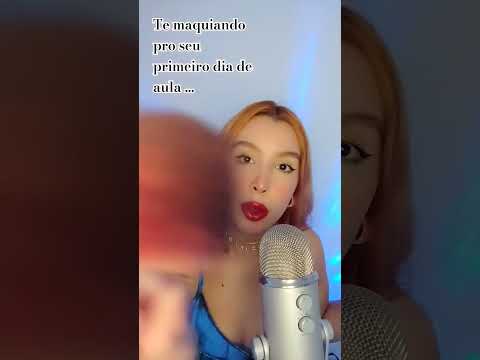 Oi, posso te maquiar pro seu primeiro dia de aula?#asmr #shorts