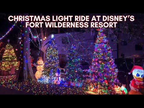 Christmas Light Ride at Disney's Fort Wilderness Resort 🎄