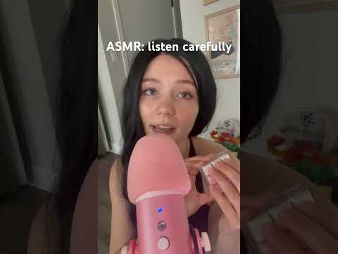 listen carefully 🤍#asmr #girlfriendasmr #tingles #softspoken #cozyasmr