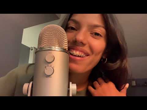 Amber’s ASMR: Tapping on braces, intense visual tiggers, eating + mouths sounds, mic scratching. 💛