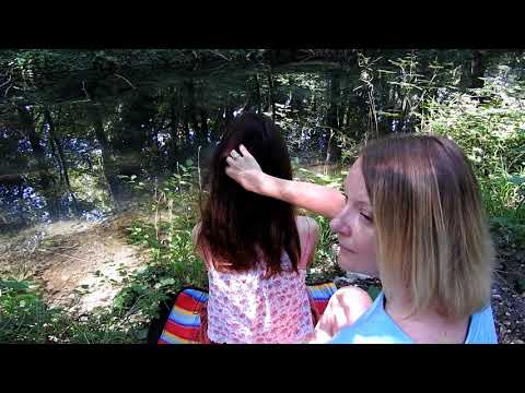 Zuzka ASMR summer hits 4*hair brushing, scratching, playing*ASMR