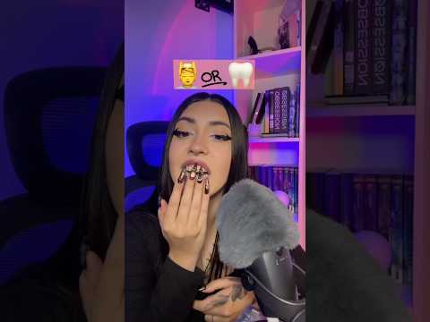 ASMR THIS OR THAT? #asmr #thisorthat #emojichallenge #asmrshorts #tingles