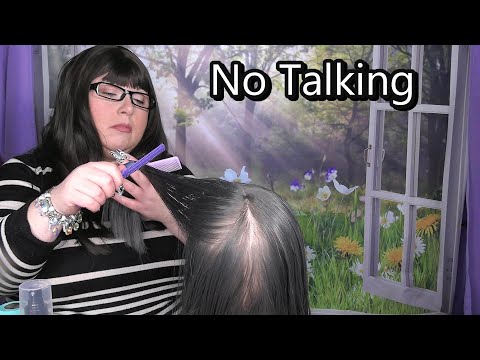 ASMR Hair Salon Roleplay (NO TALKING) (Wet Haircut, Razor Cut, Spray Sounds)