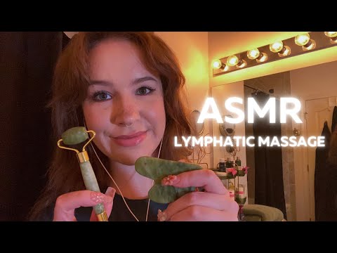 ASMR Roleplay | Lymphatic facial massage ft. gua sha and jade roller