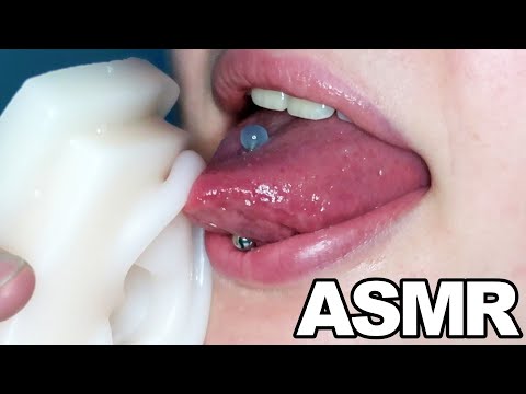 ASMR UP CLOSE Silicone Ear Licks 👉😜