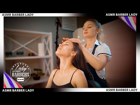 💈 ASMR Head Relaxing Massage by Barber Lady Margo