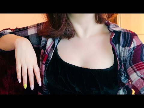 ASMR: Shirt Scratching 🖤 Intense Textured Scratching | Some Crinkles