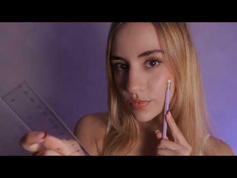 ASMR chica OBSESIONADA contigo te MIDE y DIBUJA la cara ✏️💗