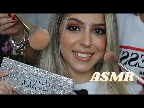 ASMR aplicado - MINHA PRIMA ME MAQUIANDO PARTE 2 (make NATALINA)