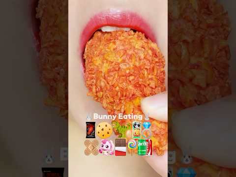 ASMR EMOJI FOOD 🍗🍪🦖🍄💍🩹🍫🍭🥤이모지 먹방 (sped up)
