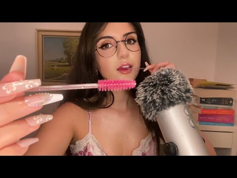 Asmr spoolie nibbling & inaudible whispers!