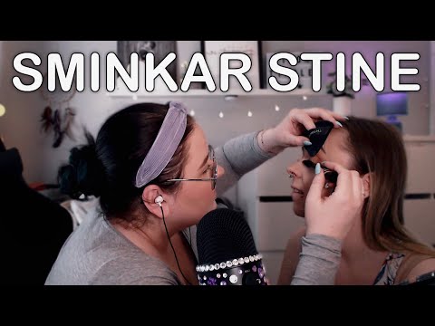 ASMR Jag Sminkar Stine ♥ (låång video)