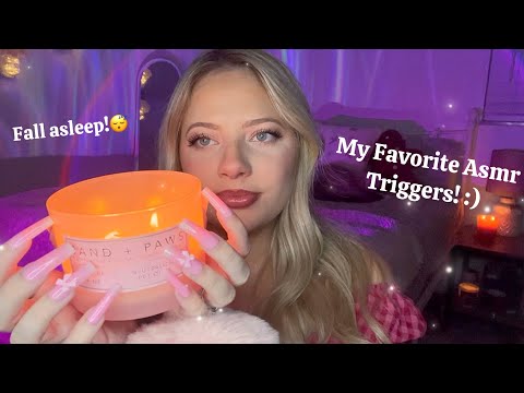 My Favorite Asmr Triggers for Sleep 😴 tapping, mic scratching, beeswax, candle tapping & more!