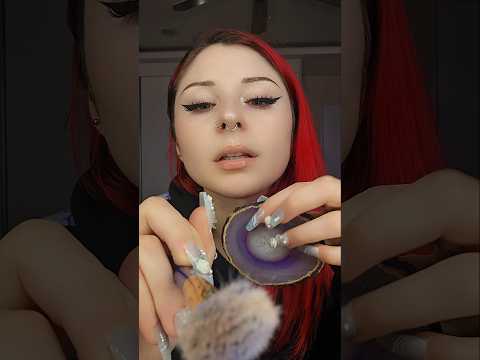 a little touch up 💄 #asmr #relaxing #brushingasmr