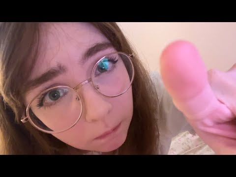 awkward girl breathes in your face and pokes you ♡ ASMR