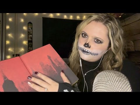 ASMR | Halloween Special | Pumpkin Tapping | Spooky Book Reading + More
