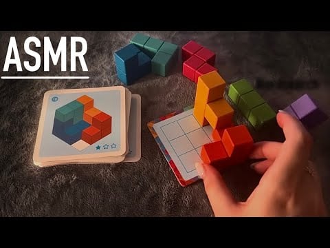 😴 Relaxing ASMR - Help me Solve a wooden CUBE Puzzle 🧩 - Clicky Whispers