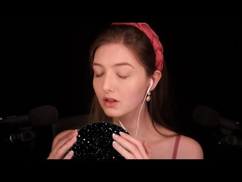 ASMR slow ear licking & breathing with delay - no talking