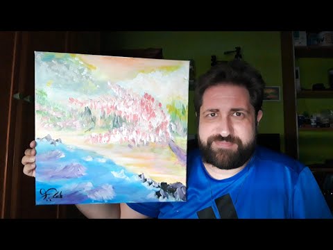 👨‍🎨ASMR PINTURA RELAJANTE👨‍🎨 PINTANDO con ACUARELAS