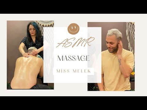 Miss Melek whisper- Chair massage relax with me - New studio