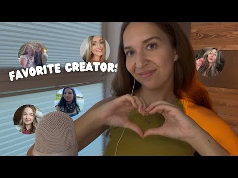 ASMR My Favorite ASMR Creators 🫶🏼 (Close Up Whispers, Finger Flutters, Hand Sounds)