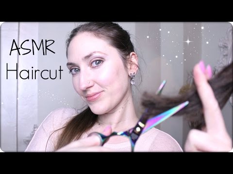 ASMR 3Dio HAIRCUT ROLE PLAY - Real Cutting, Brushing & Combing Sounds (Soft Spoken) Binaural