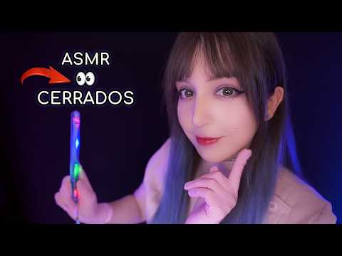 ⭐ASMR Examen de NERVIOS CRANEALES con los OJOS CERRADOS🧠 vista, oído, gusto, tacto y mas